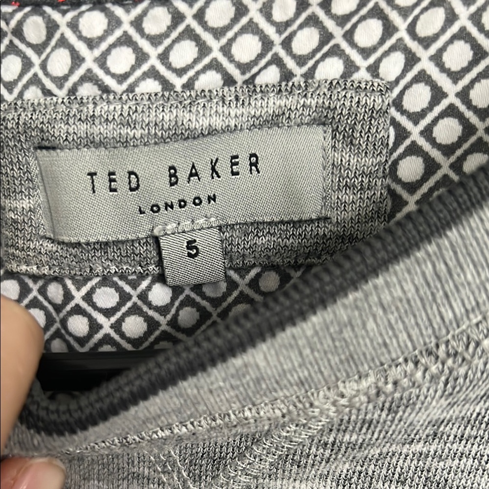 Ted Baker Gray Geometric Knit